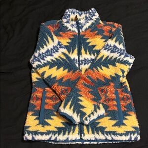 Ariat Blue and White Fleece Jacket